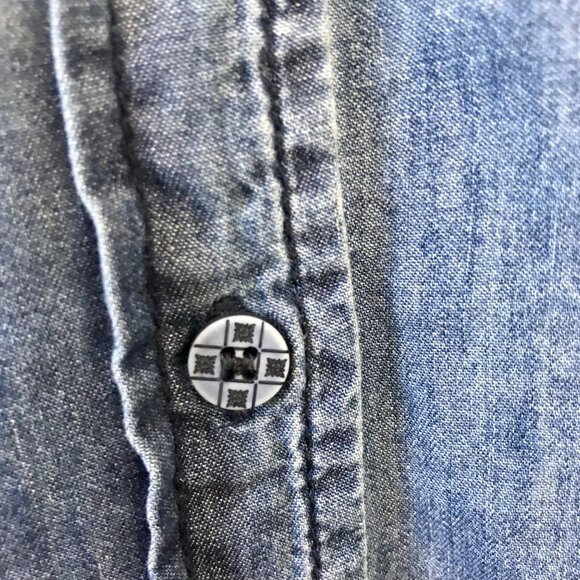 Ci Sono Denim Collection Women's Button Front Blue Jean Denim Dress.‎ Size S - Picture 5 of 11